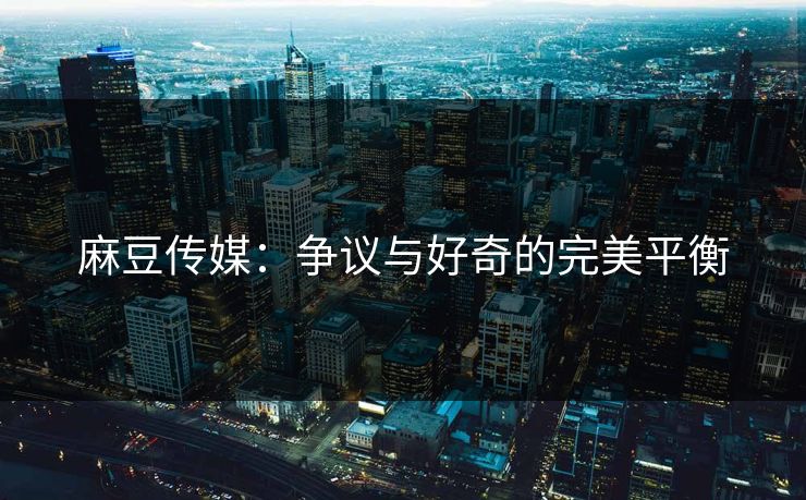 麻豆传媒：争议与好奇的完美平衡  第1张