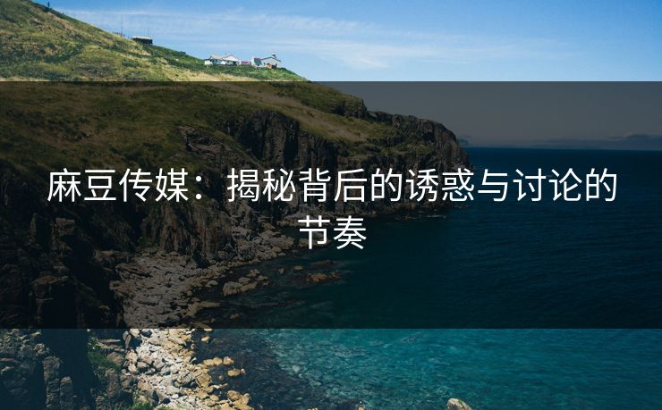 麻豆传媒：揭秘背后的诱惑与讨论的节奏  第1张
