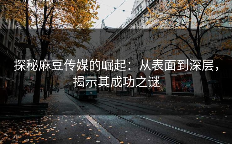 探秘麻豆传媒的崛起:从表面到深层,揭示其成功之谜 第1张 探秘麻豆传媒的崛起:从表面到深层,揭示其成功之谜 第1张