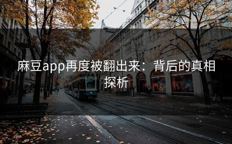 麻豆app再度被翻出来:背后的真相探析 第1张 麻豆app再度被翻出来:背后的真相探析 第1张